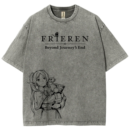 Frieren Unisex Fit Washed T-Shirt