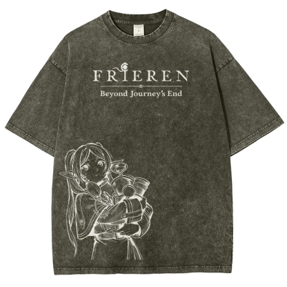 Frieren Unisex Fit Washed T-Shirt