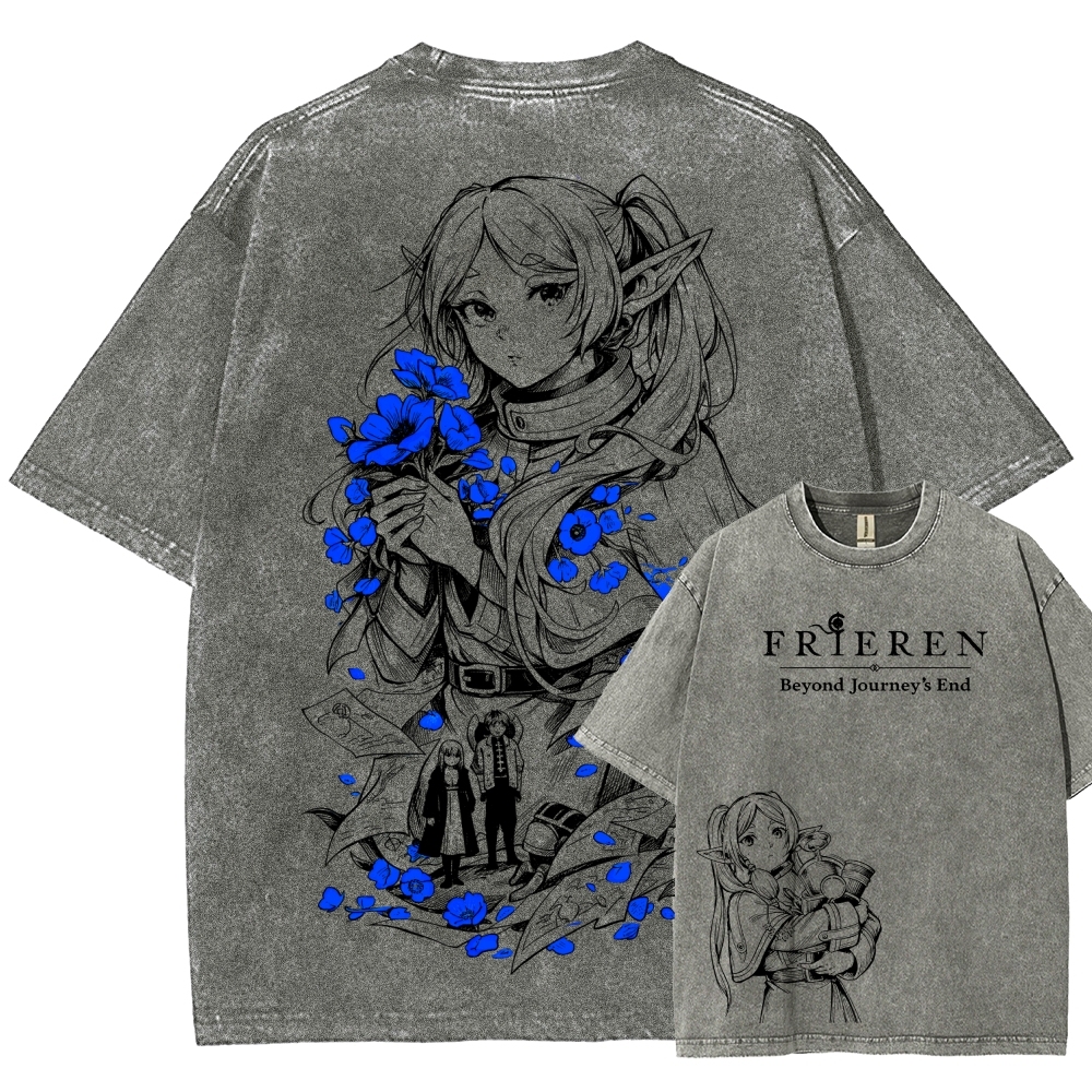 Frieren Unisex Fit Washed T-Shirt