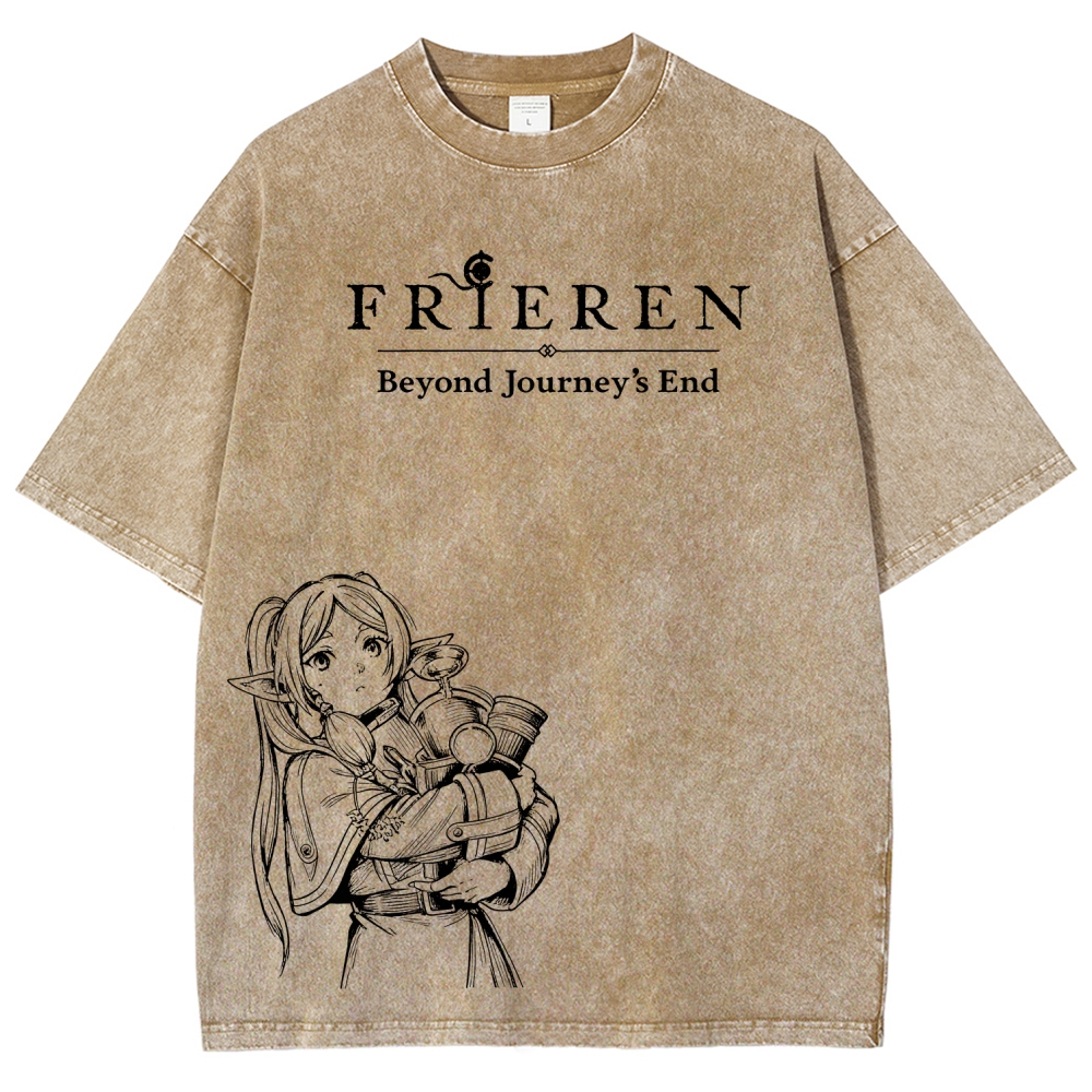 Frieren Unisex Fit Washed T-Shirt