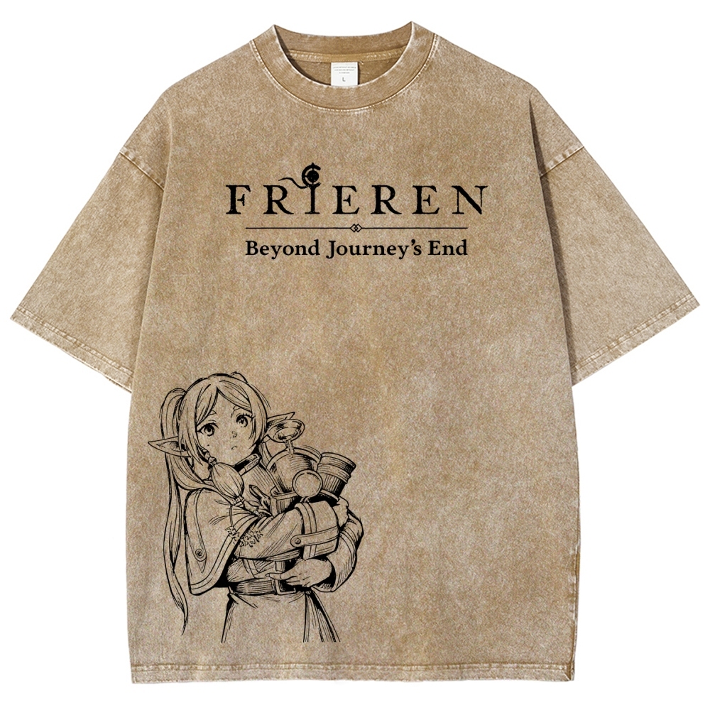 Frieren Unisex Fit Washed T-Shirt