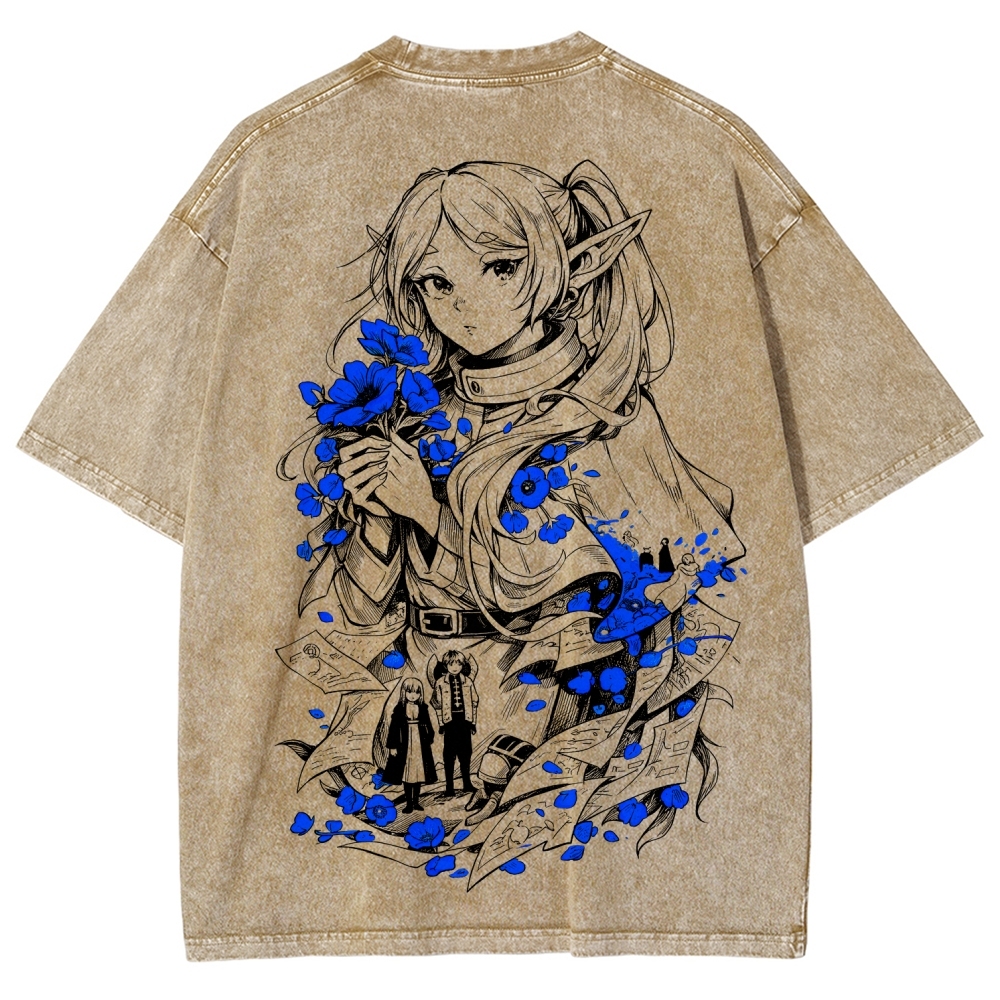 Frieren Unisex Fit Washed T-Shirt