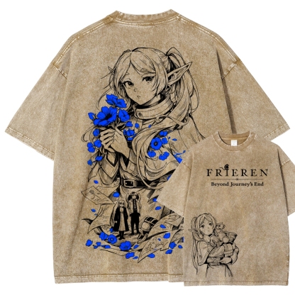 Frieren Unisex Fit Washed T-Shirt
