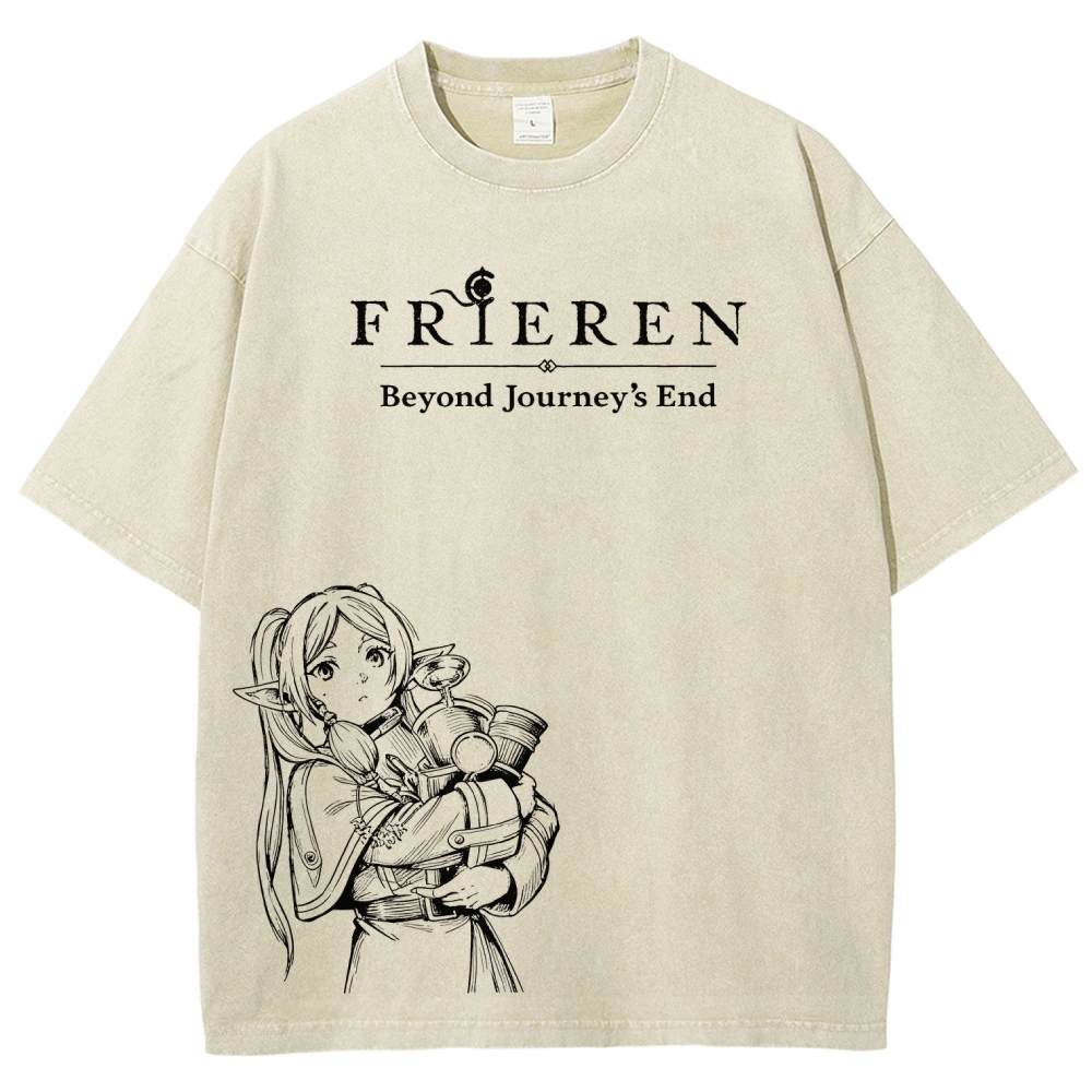 Frieren Unisex Fit Washed T-Shirt