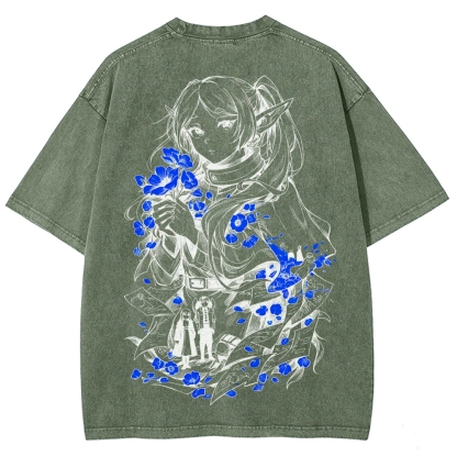 Frieren Unisex Fit Washed T-Shirt