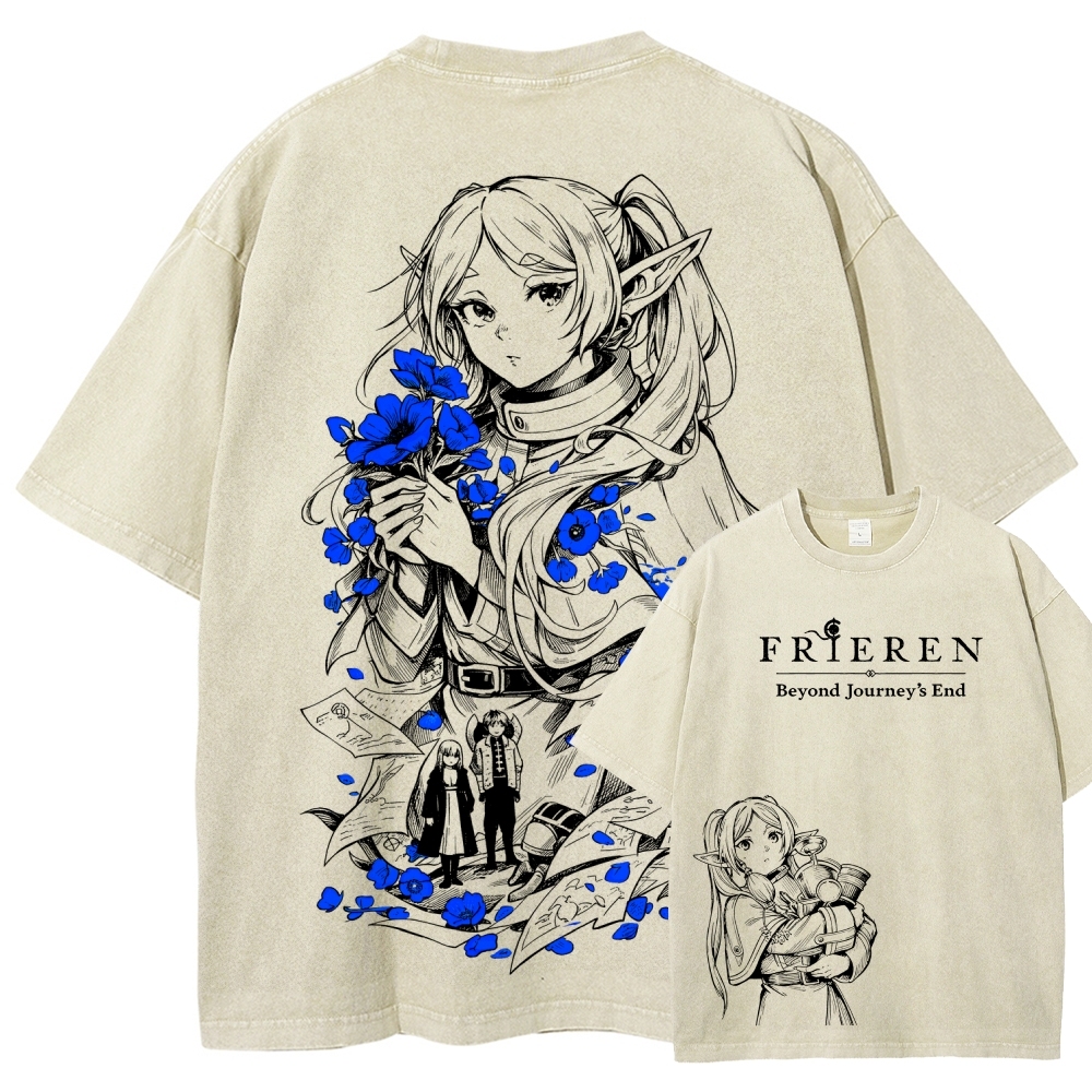 Frieren Unisex Fit Washed T-Shirt