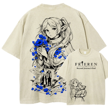 Frieren Unisex Fit Washed T-Shirt