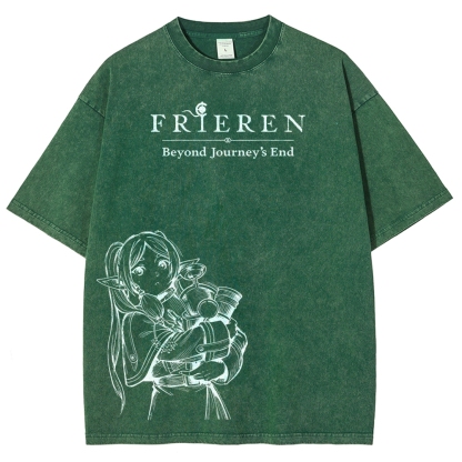 Frieren Unisex Fit Washed T-Shirt