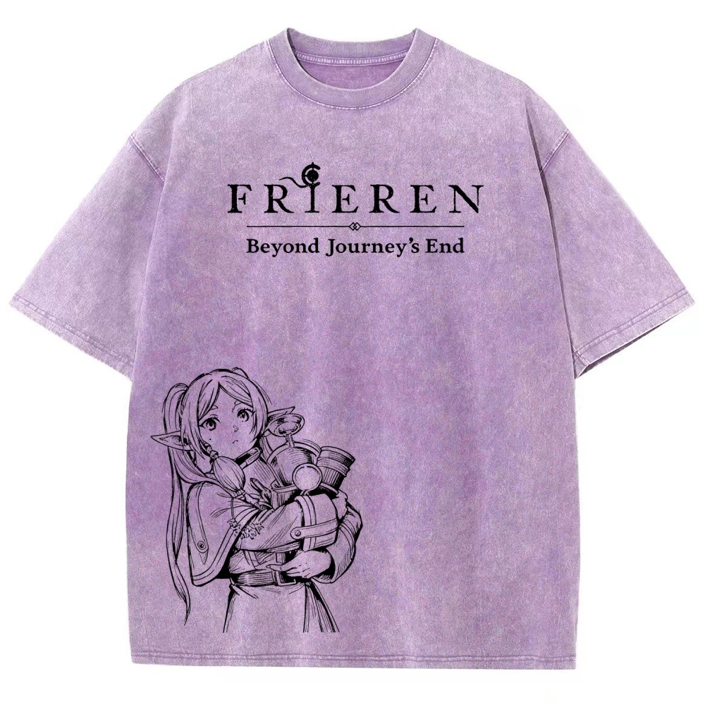 Frieren Unisex Fit Washed T-Shirt