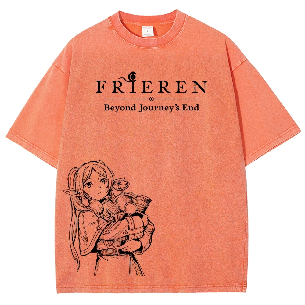 Frieren Unisex Fit Washed T-Shirt