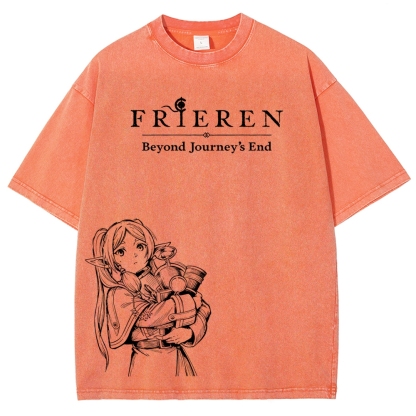 Frieren Unisex Fit Washed T-Shirt
