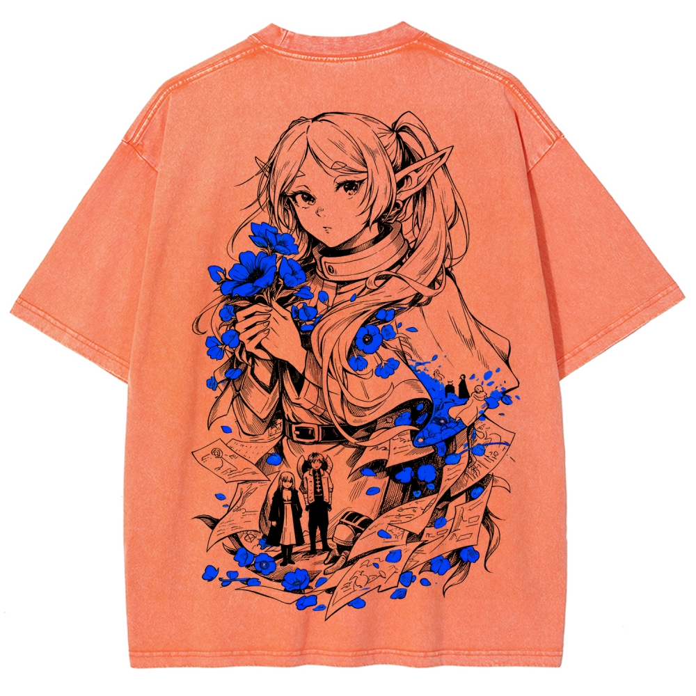 Frieren Unisex Fit Washed T-Shirt