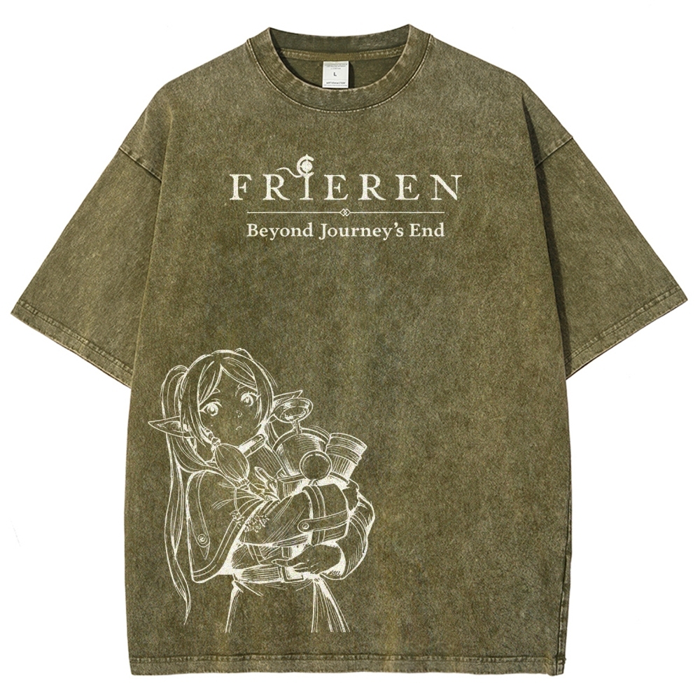 Frieren Unisex Fit Washed T-Shirt