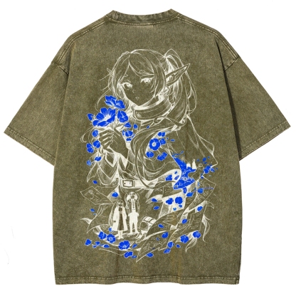 Frieren Unisex Fit Washed T-Shirt