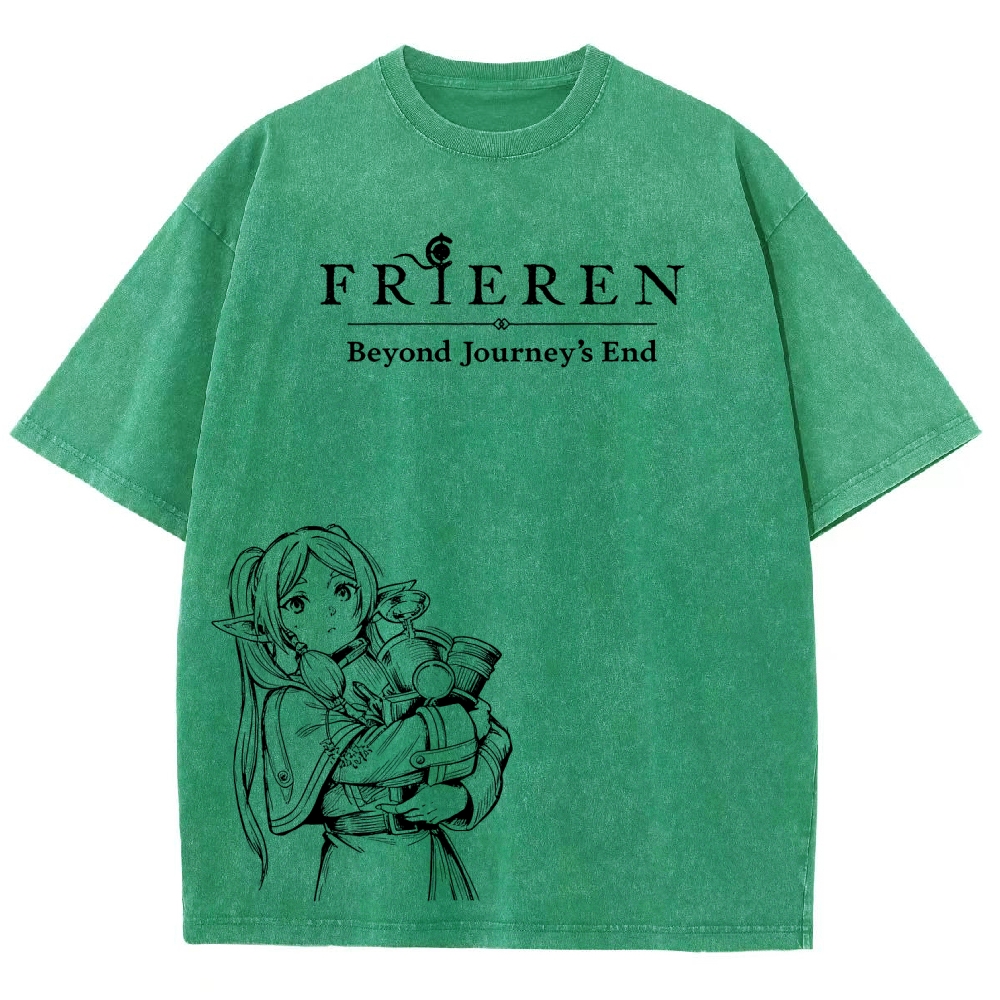 Frieren Unisex Fit Washed T-Shirt