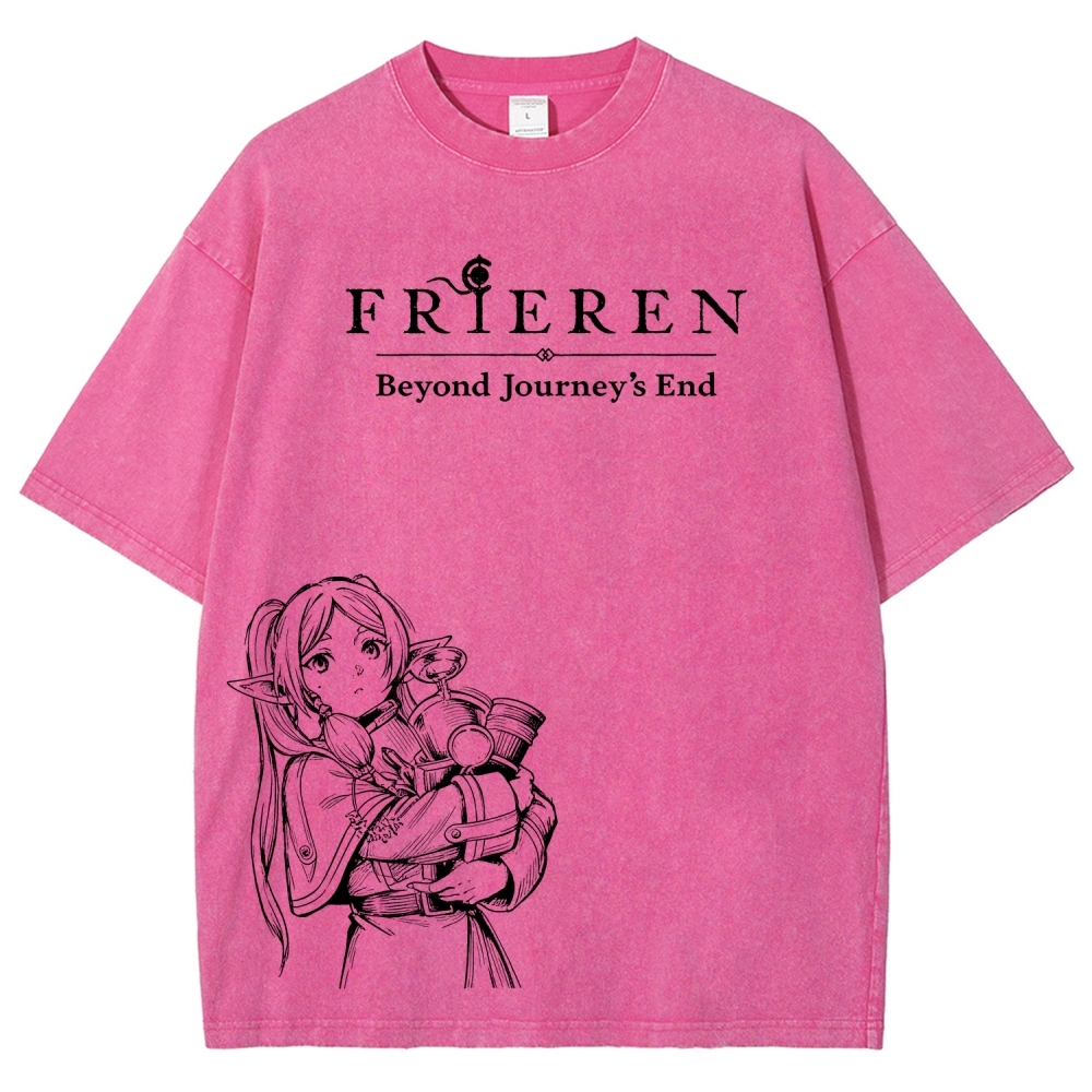 Frieren Unisex Fit Washed T-Shirt