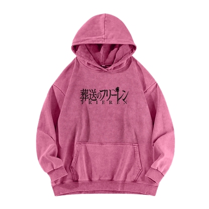 Frieren Unisex Washed Hoodie