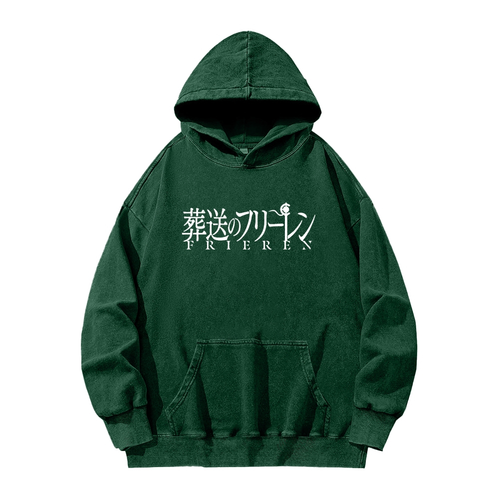Frieren Unisex Washed Hoodie