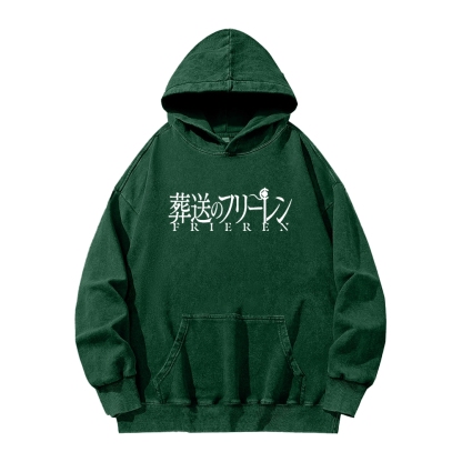 Frieren Unisex Washed Hoodie