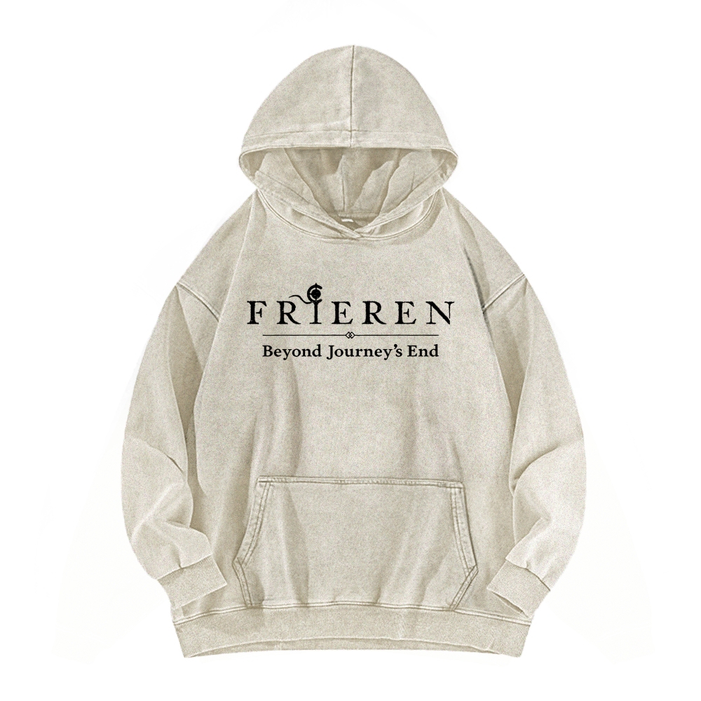Frieren Unisex Washed Hoodie