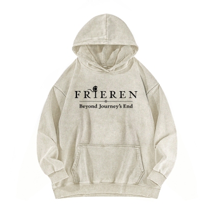 Frieren Unisex Washed Hoodie
