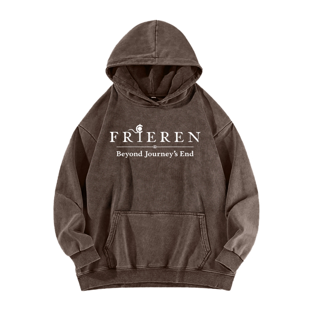Frieren Unisex Washed Hoodie