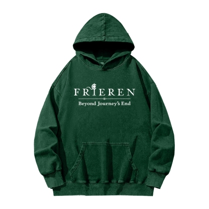 Frieren Unisex Washed Hoodie