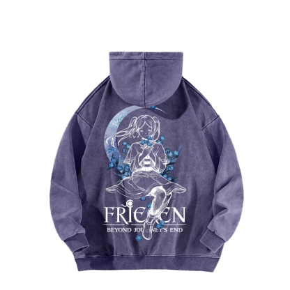 Frieren Unisex Washed Hoodie