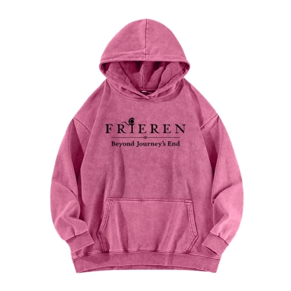 Frieren Unisex Washed Hoodie