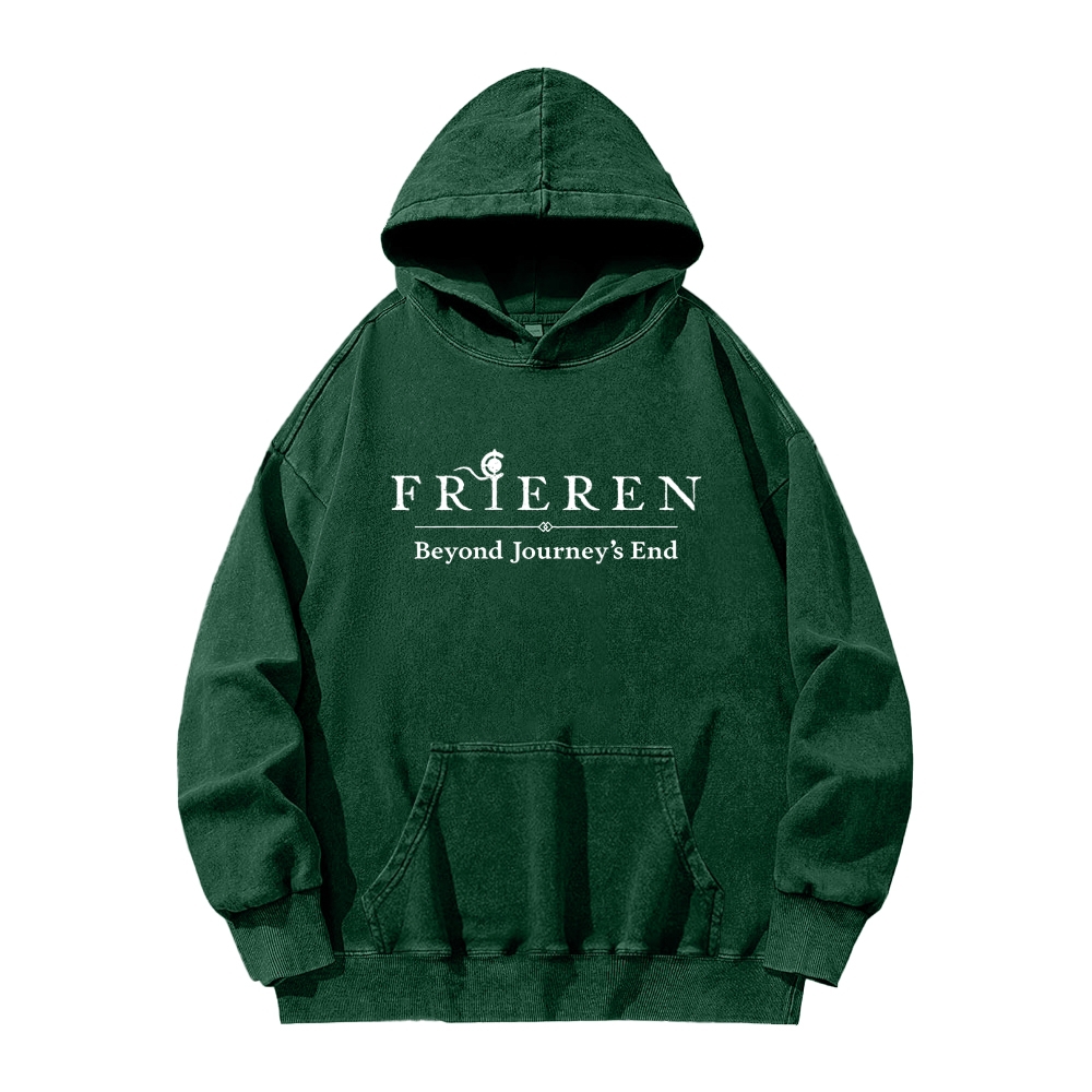 Frieren Unisex Washed Hoodie