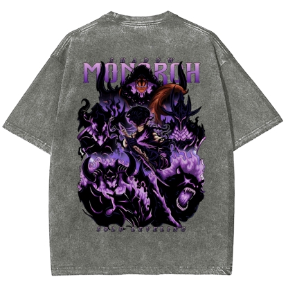 Solo Leveling Unisex Fit Washed T-Shirt