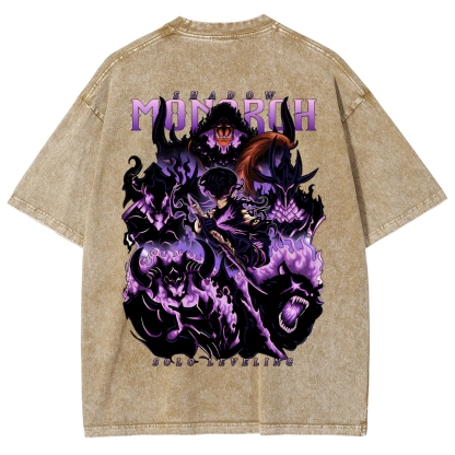 Solo Leveling Unisex Fit Washed T-Shirt