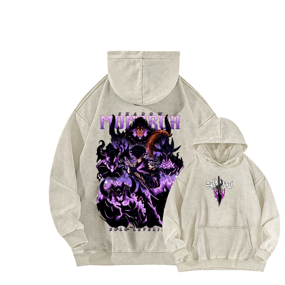 Solo Leveling Unisex Washed Hoodie