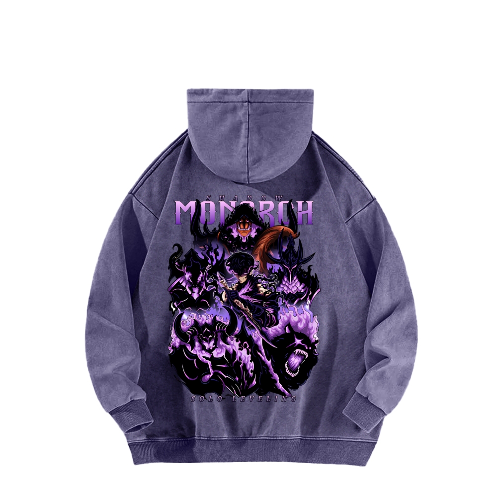 Solo Leveling Unisex Washed Hoodie