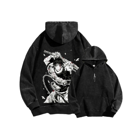 Jujutsu Kaisen Unisex Washed Hoodie