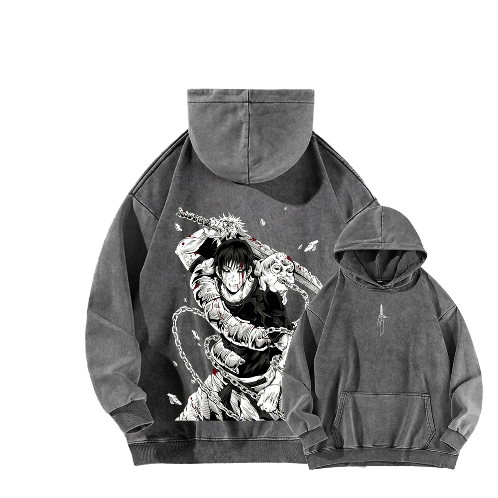 Jujutsu Kaisen Unisex Washed Hoodie
