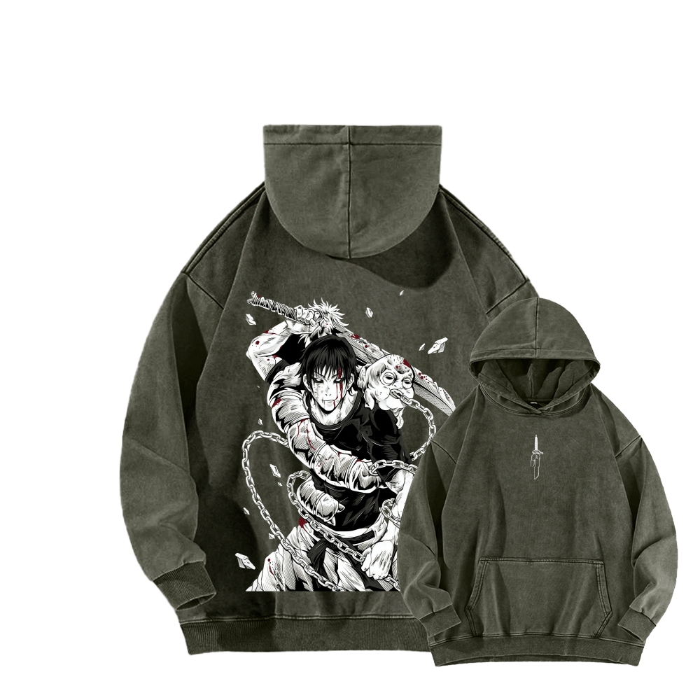Jujutsu Kaisen Unisex Washed Hoodie
