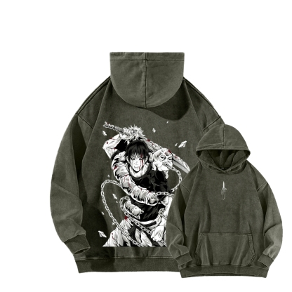 Jujutsu Kaisen Unisex Washed Hoodie