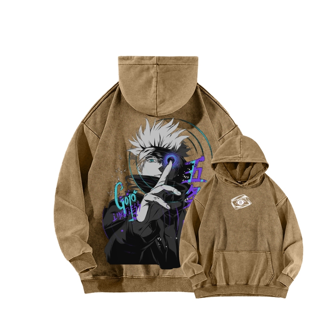 Jujutsu Kaisen Unisex Washed Hoodie
