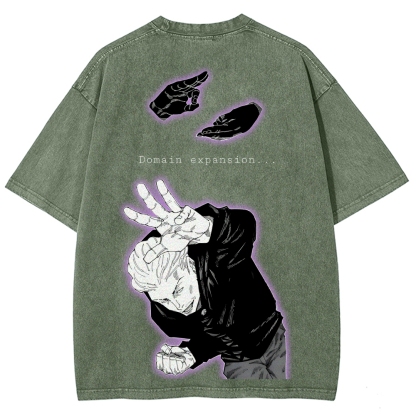 Jujutsu Kaisen Unisex Fit Washed T-Shirt