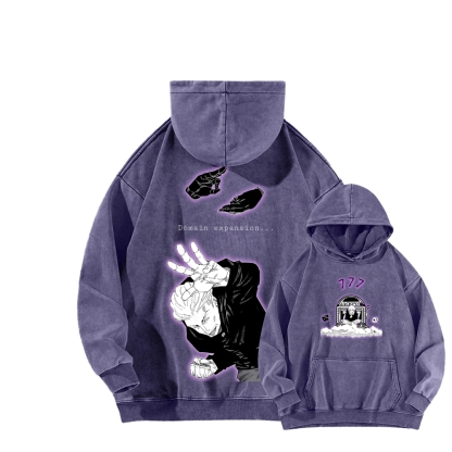 Jujutsu Kaisen Unisex Washed Hoodie