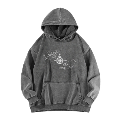 Jujutsu Kaisen Unisex Washed Hoodie