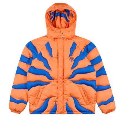 DIGIMON GREYMON PUFFER JACKET (BLUE/ORANGE)