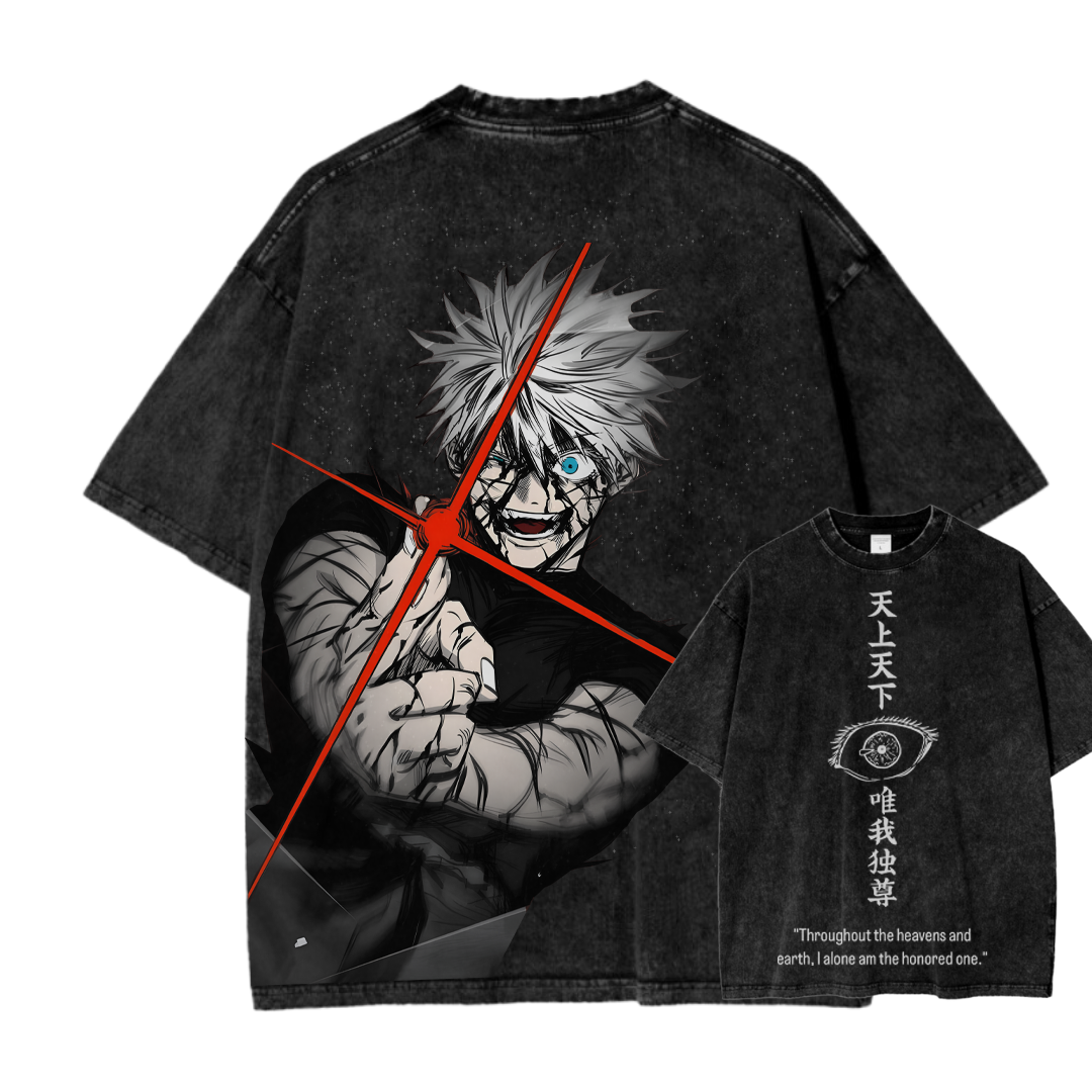 Jujutsu Kaisen Gojo Satoru Unisex Fit Washed T-Shirt