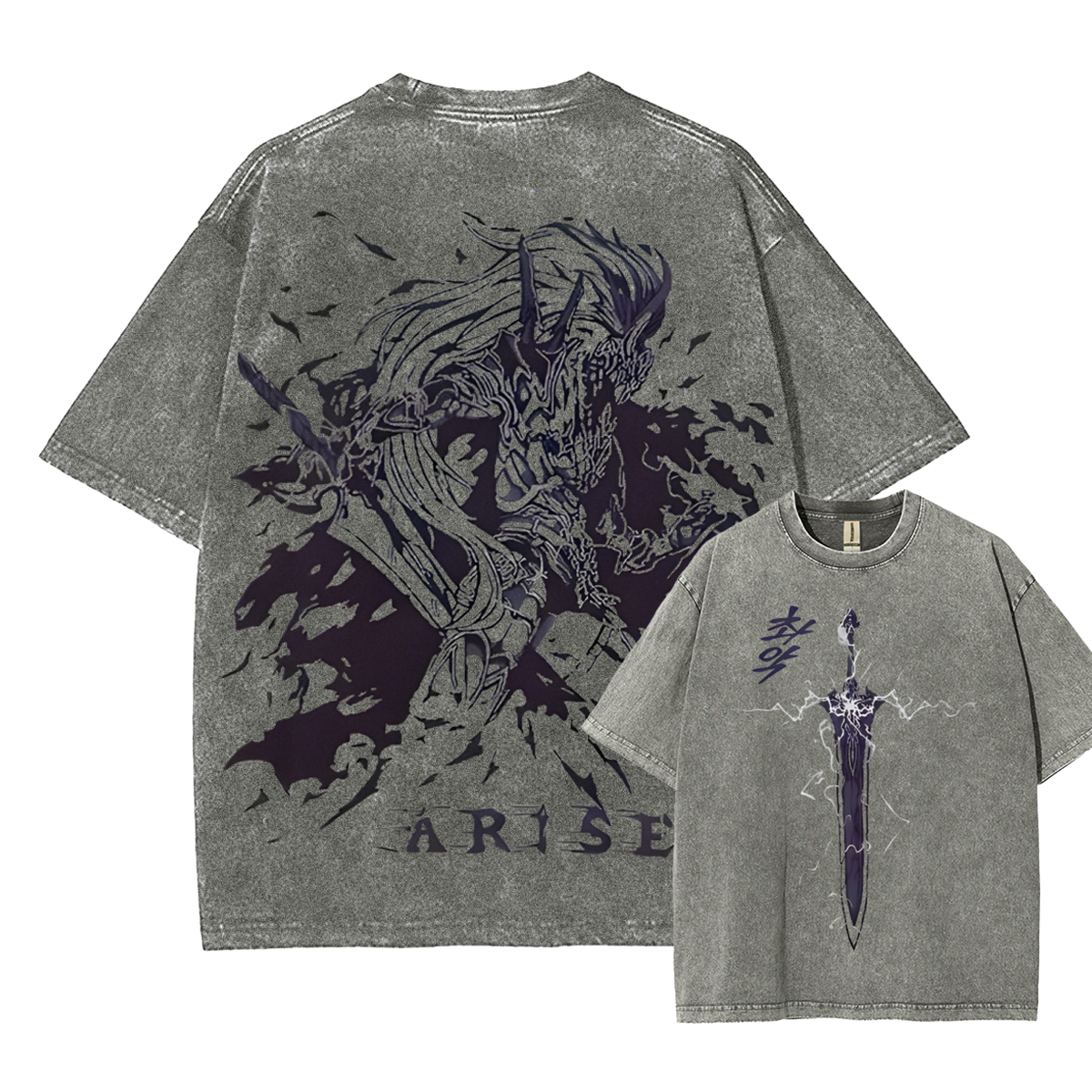 Solo Leveling Unisex Fit Washed T-Shirt