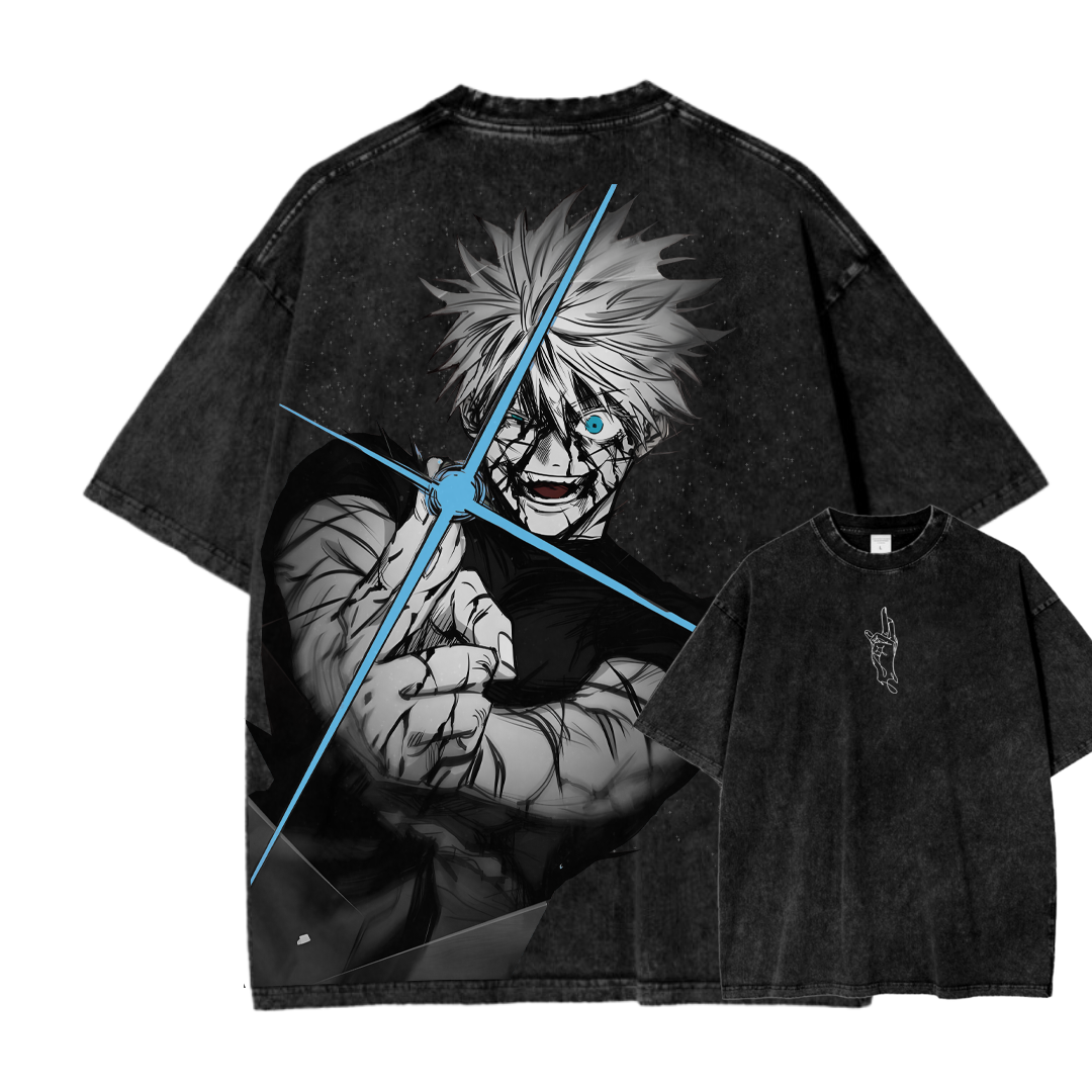 Jujutsu Kaisen Gojo Satoru Unisex Fit Washed T-Shirt