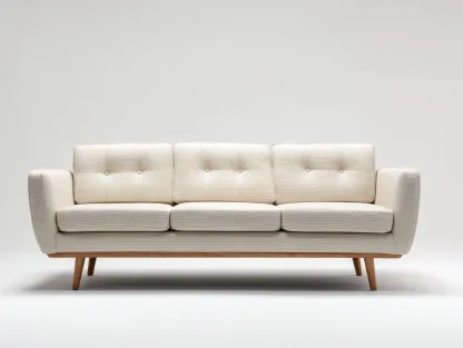 Sofá de 3 plazas tapizado en tela 200x85x85 cm - beige - para salón - diseño moderno escandinavo-Nestleixe