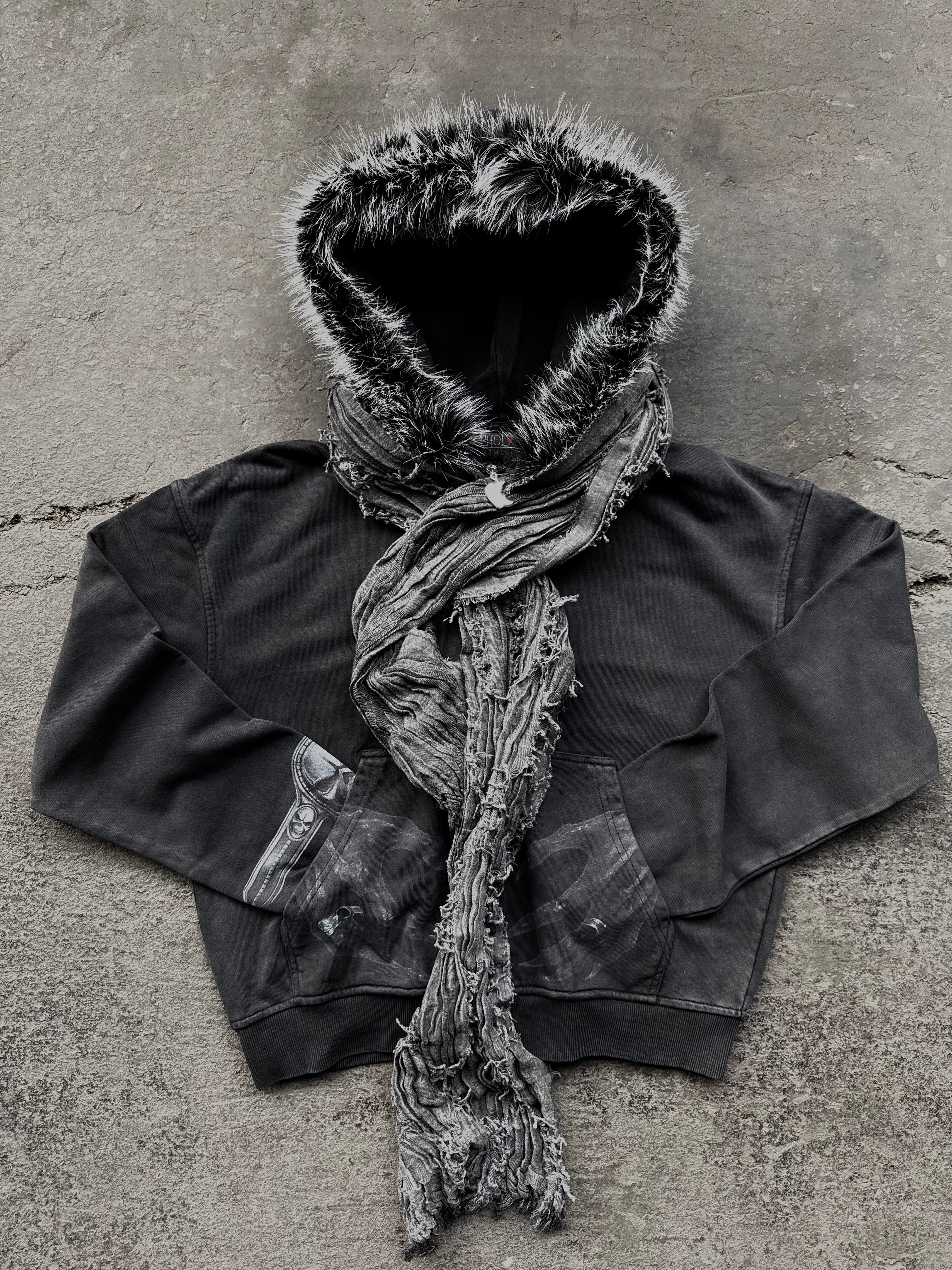 “Ryuk” Fur-Zip (with Scarf)