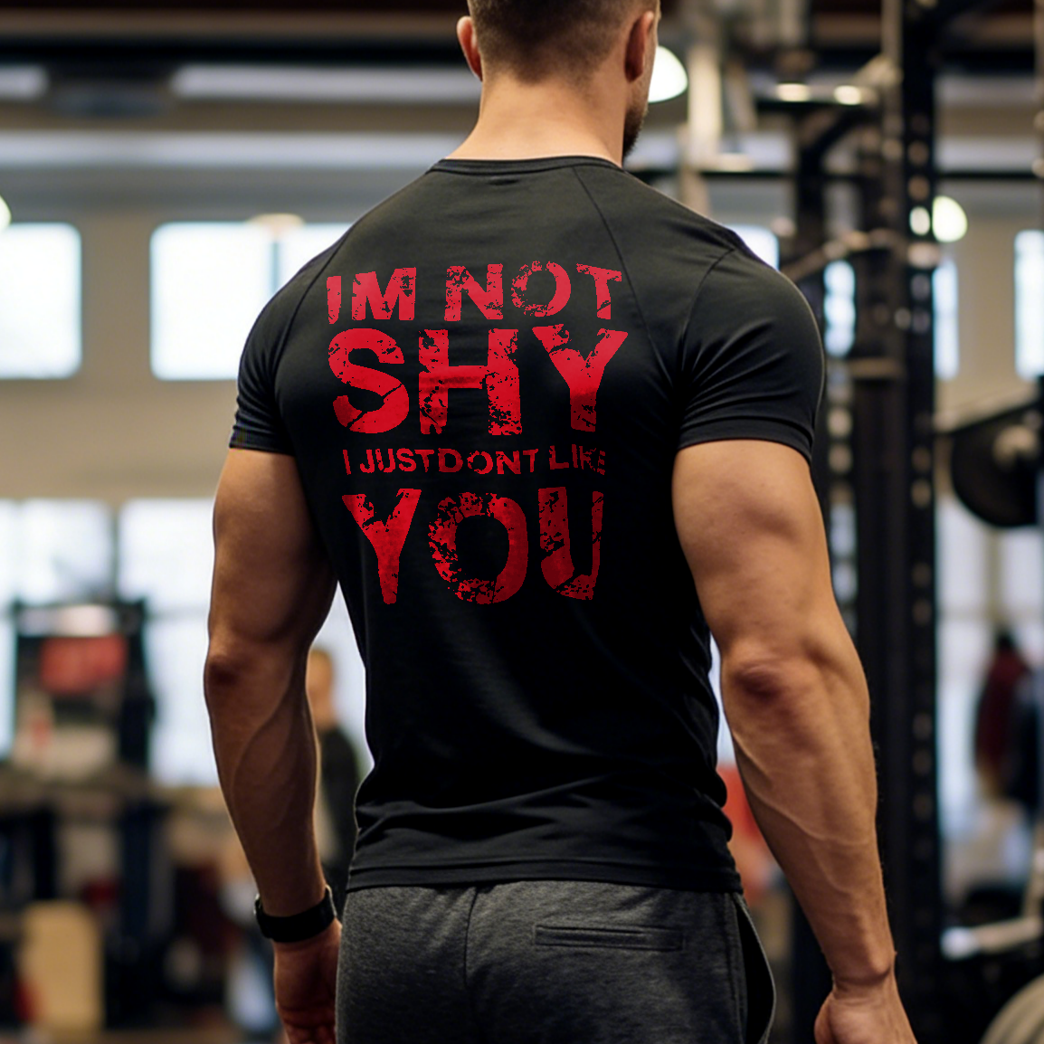 I'm Not Shy I Just Don't Like You Printed Men's T-shirt