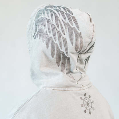 Kuromu Washed Grey Hoodie